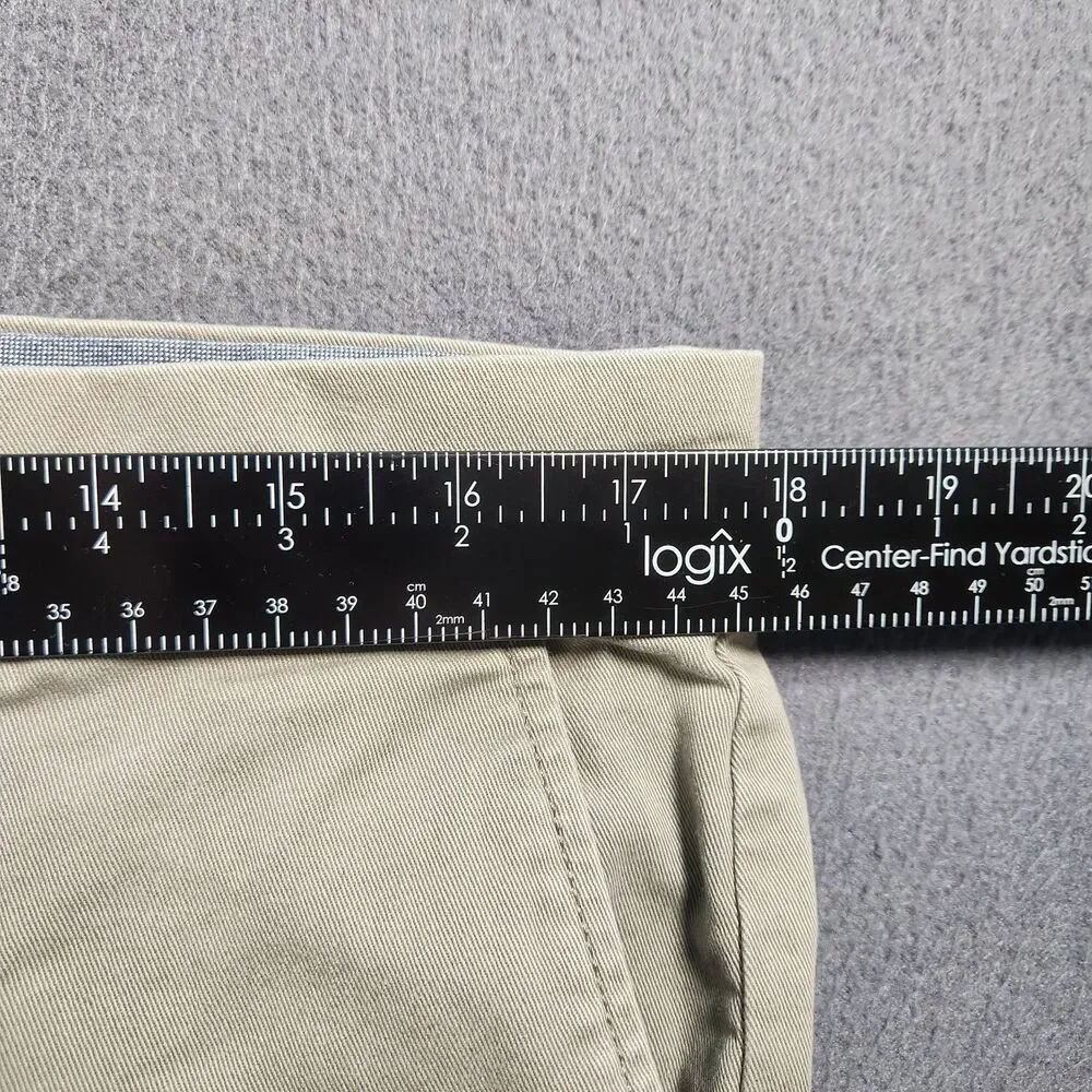 J. Crew 484 Slim Chino Pants Men 34X30 (36X28) Dark Tan Stretch Straight Leg